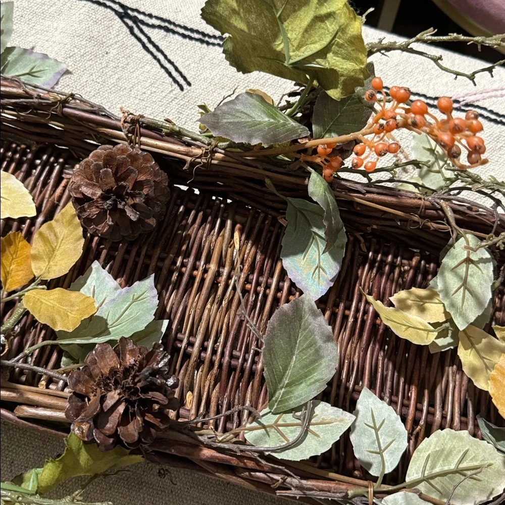 Pottery Barn Faux Autumnal Centerpieces 36” x8”